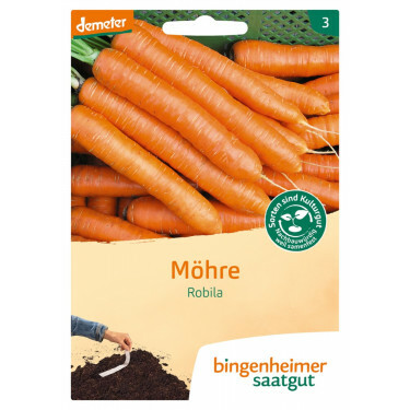 Wortel - Robila - zaadband - BIODYNAMISCH - 50% korting wegens verminderde kiemkracht